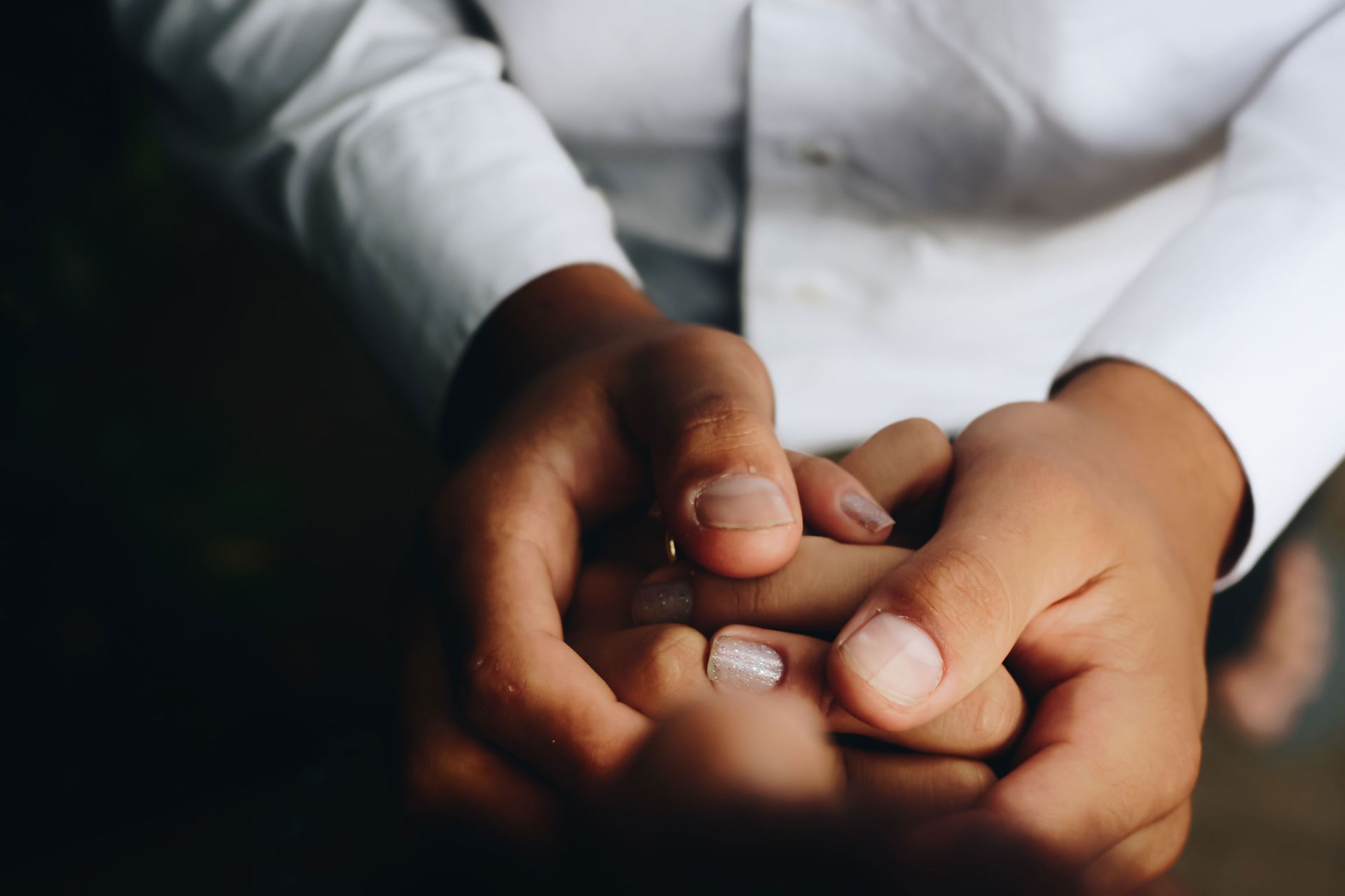 a close up of a hand